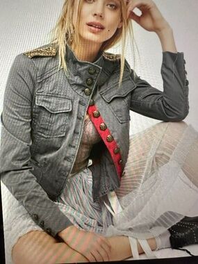 Free People Military Jacket
